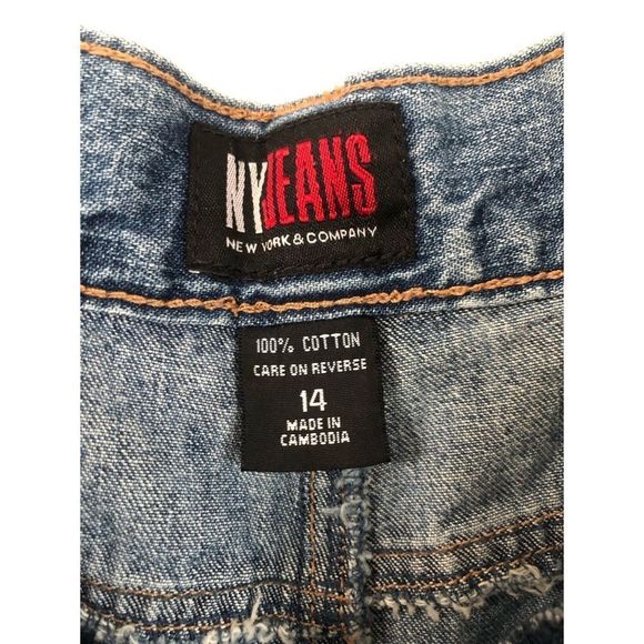 NY JEANS A LINE SKIRT DENIM SZ 14 - Picture 7 of 8